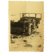 Photo of destroyed Horch 901 Sd.Kfz 15, Eastern front